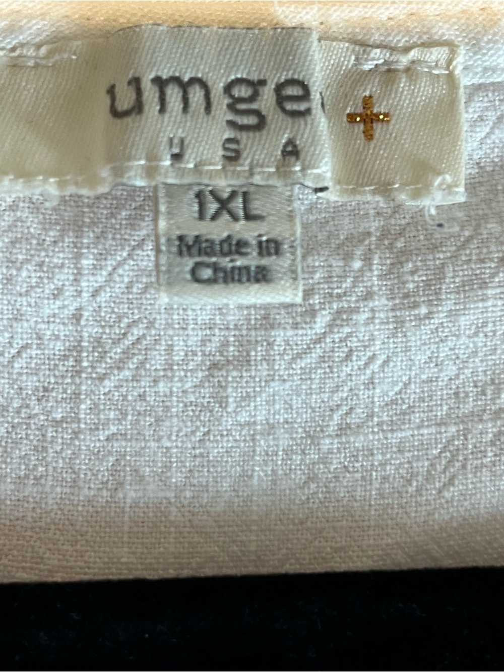 Boho Linen Blend Women’s Shirt Festival Top Embroidered Flowers Hem Fringe Sz 1X - Picture 5 of 6